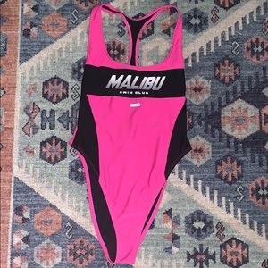 Forever 21 Pink Malibu Swim One Piece